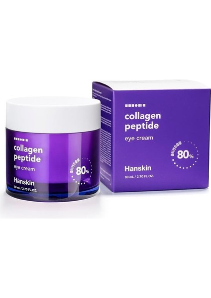 Kolajen Peptit Hydra Göz Kremi / %80 Kolajen Özü ve 20 Çeşit Peptit Içerir./ Yaşlanma Karşıtı /cilt Yenileyici / Onarıcı 80 ml