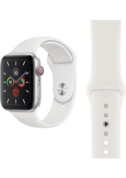 Apple Watch 1 2 3 4 5 6 7 8 9 Se 38-40-41 mm Uyumlu Premium Spor Yumuşak Silikon Saat Kordon Kayış