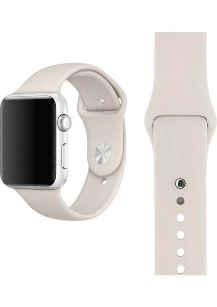 Apple Watch 1 2 3 4 5 6 7 8 9 Se 38-40-41 mm Uyumlu Premium Spor Yumuşak Silikon Saat Kordon Kayış