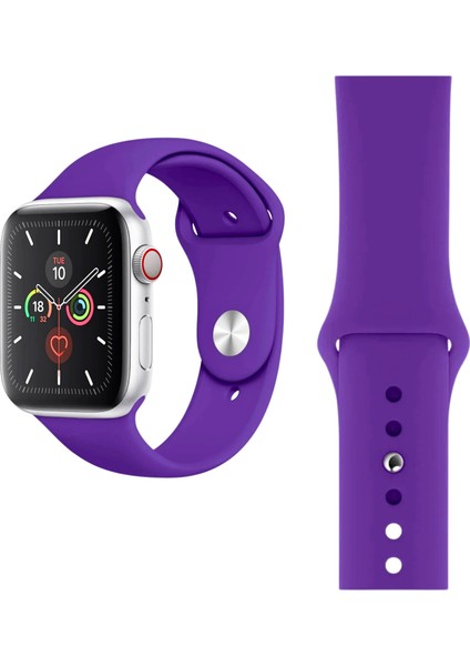 Apple Watch 1 2 3 4 5 6 7 8 9 Se 38-40-41 mm Uyumlu Premium Spor Yumuşak Silikon Saat Kordon Kayış