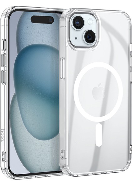 Apple iPhone 15 Anti-Fall Darbe Önleyici Airbag Manyetik Magsafe Silikon Kılıf