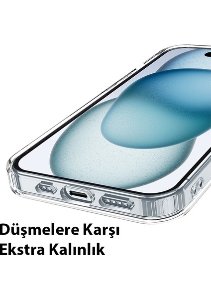Apple iPhone 15 Anti-Fall Darbe Önleyici Airbag Manyetik Magsafe Silikon Kılıf modelleri