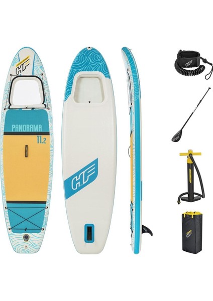 Sarı Hydro Force 65363 Panorama Şişme Sup Paddle Board Set 340X89X15 cm