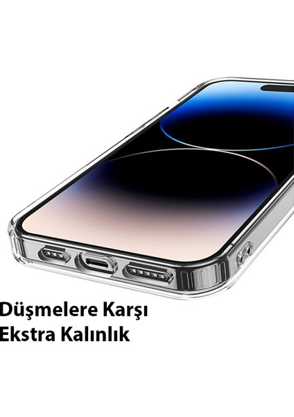 Apple iPhone 15 Pro Max Anti-Fall Darbe Önleyici Airbag Manyetik Magsafe Silikon Kılıf