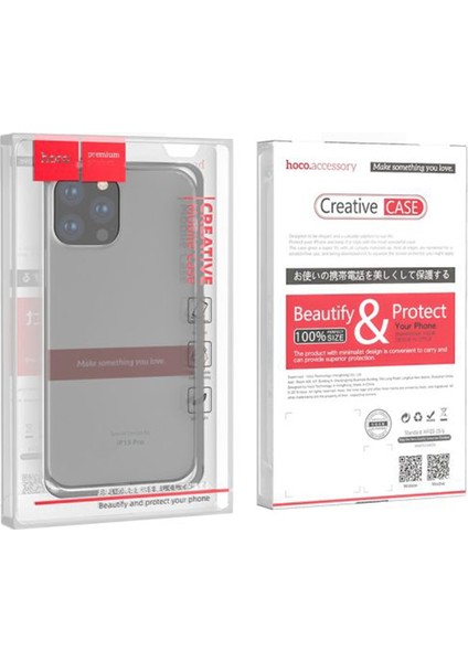 Light Series Tpu Apple iPhone 15 Pro Max Şeffaf Kılıf