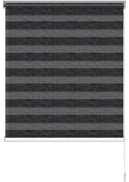 Soft Bamboo Siyah Gri Kırçıllı Zebra Perde ( Etek Düz ) fiyatları