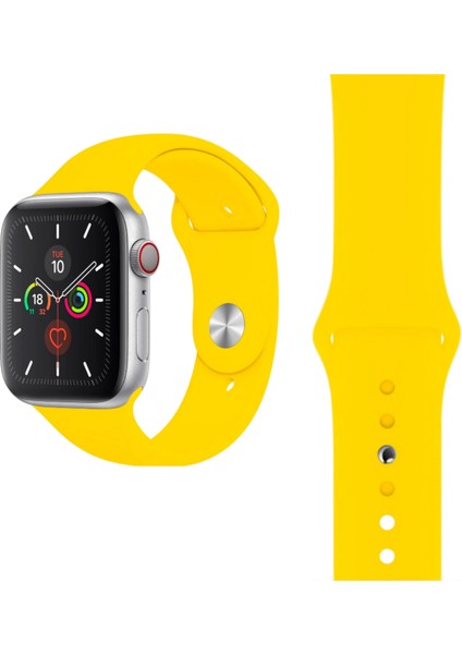 Apple Watch 1 2 3 4 5 6 7 8 9 Se 38-40-41 mm Uyumlu Premium Spor Yumuşak Silikon Saat Kordon Kayış
