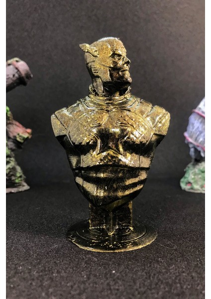Kaptan Amerika Büst 10CM - Gold Efekt