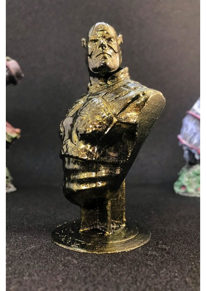 Kaptan Amerika Büst 10CM - Gold Efekt