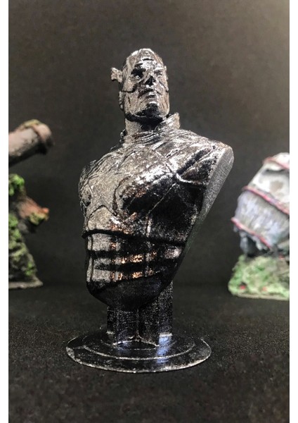 Kaptan Amerika Büst 10CM - Silver Efekt