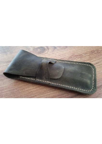 Crazy Hors Hakiki Deri El Emeği Özel Kalemleriniz Için Kalemlik Kalem Kutu 27 cm 6 cm 18H15