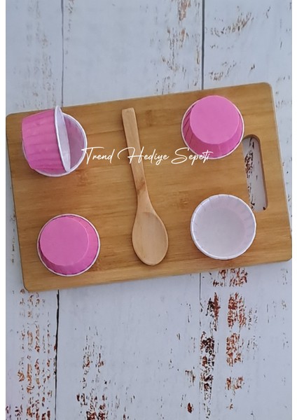 25'Li Pembe Muffin Kek Kalıbı , Kek Kapsülü Cupcake Kalıbı , Airfryer Uyumlu