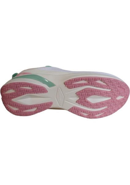 Kadın Beyaz Çift Örgü Memory Form Taban Sneaker Spor Ayakkabı