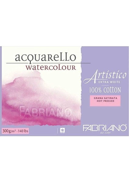 Artistico Extra White Suluboya Blok 300 Gr. 18X26 Cm. 20 Yp. Sıcak Basım