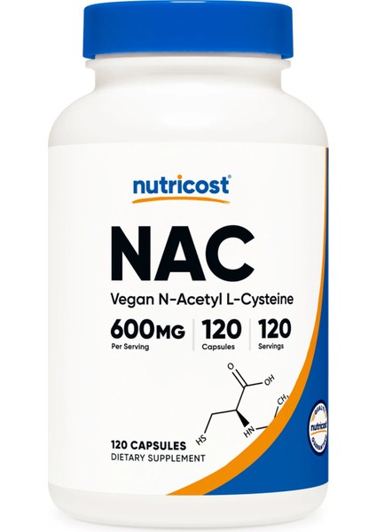 Nutricost N-Acetyl Cysteine (Nac) 600 Mg 120 Capsul