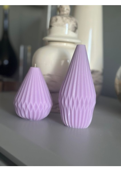 Chemdle Ikili Set Armut Model Dekoratif Mum