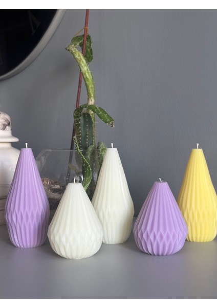 Chemdle Ikili Set Armut Model Dekoratif Mum indirimleri