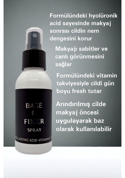 Makyaj Bazı ve Sabitleme Spreyi