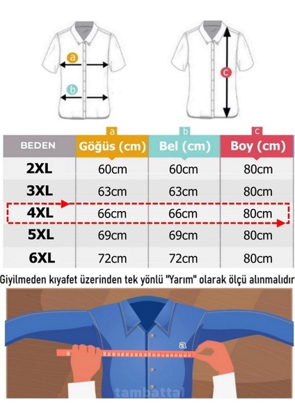 Erkek Büyük Beden 95 Kilo Için Uygun Kısa Kol Dar Kalıp Gömlek