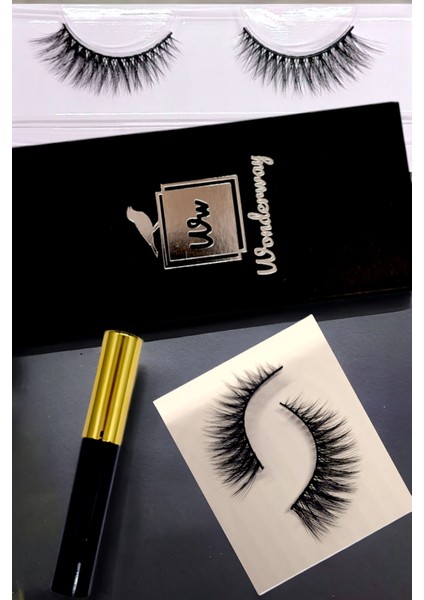 Cat Eye Takma Kirpik ve Kirpik Yapıştırıcı Set