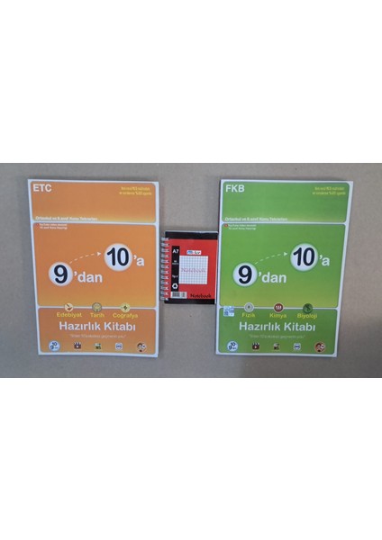 9 Dan 10 A Geçenler Için Hazırlık ( Not Defteri Hediye )