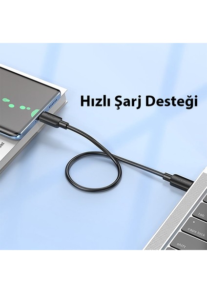 X96 Hyper 60W Type-C To Type-C Hızlı Şarj ve Data Kablosu 25CM