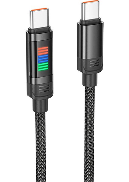 U126 Lantern 100W Type-C To Type-C Hızlı Data ve Şarj Kablosu