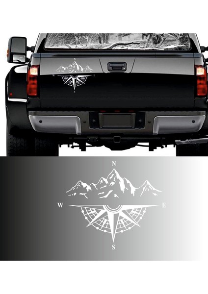Pusula Dağ Adventure Offroad Off Road Kamp Araba Oto Karavan Sticker 00048