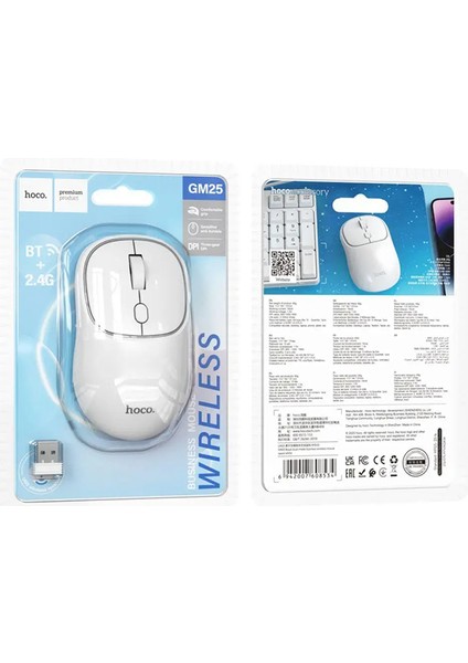 GM25 Royal Dual-Mode Kablosuz Wireless Mouse