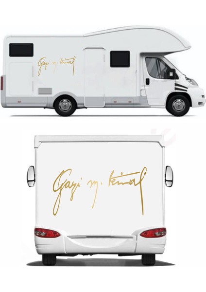 Gazi Mustafa Kemal Imza Araba Oto Karavan Motosiklet Sticker 00623