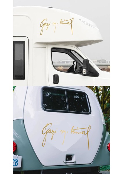 Gazi Mustafa Kemal Imza Araba Oto Karavan Motosiklet Sticker 00623
