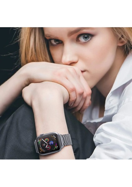 Apple Watch Series (1-9)/Ultra (1-2) Uyumlu - Paslanmaz Çelik Renkli Kordon 38 40 41/42 44 45 49 MM fiyatları