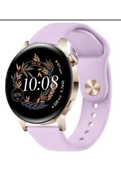 Huawei Watch Gt3 Elegant 20 MM Modeline Uyumlu Soft Silikon Kordon