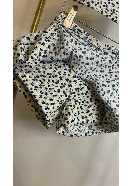 Şortlu Etek Crop Takım