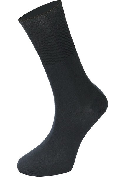 12 Adet Büyük Numara Diyabet Çorap Siyah modelleri