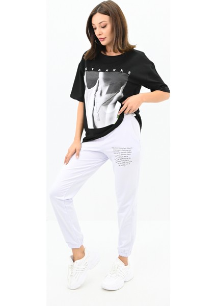 Kadın Resim Baskılı Eşofman Takımı 3318-22 fiyatları