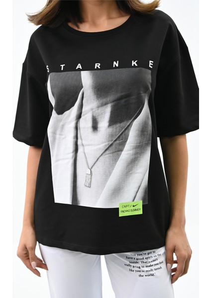 Kadın Resim Baskılı Eşofman Takımı 3318-22 indirimleri