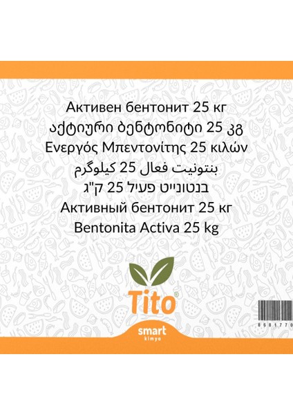 Aktif Bentonit 25 kg fiyatları