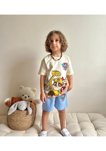 Paw Patrol Desenli Şort T-Shirt Erkek Çocuk Takım