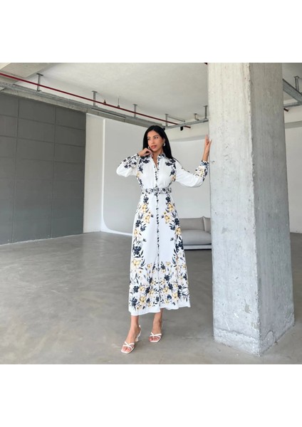 Ithal Babel Kumaş Elbise (Kemer Dahildir) - Siyah fiyatları