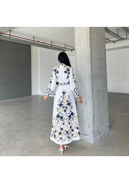 Ithal Babel Kumaş Elbise (Kemer Dahildir) - Siyah fırsatları