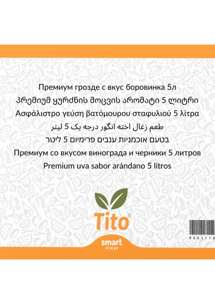 Premium Üzüm Yaban Mersini Aroması 5 Litre
