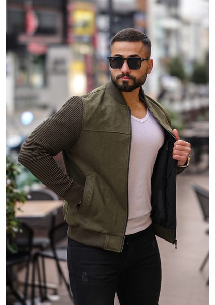 Trikolu Kolej Yaka Kol Detaylı Süet Ceket fiyatları