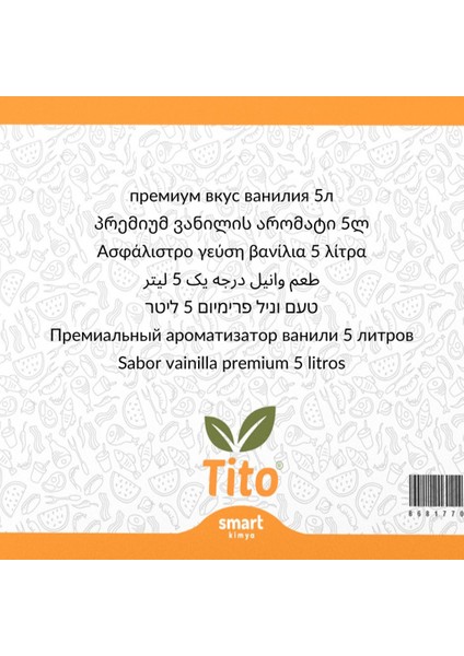 Premium Vanilya Aroması 5 Litre fiyatları