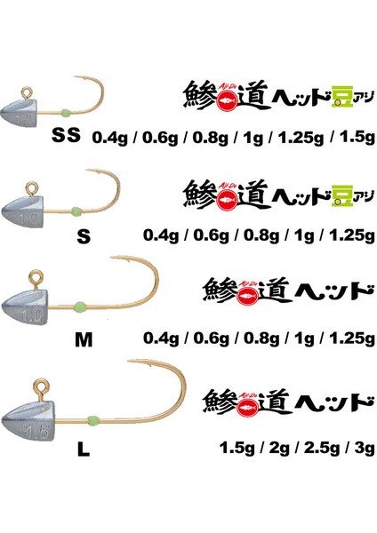 Ajido Jighead 1.75GR - S (5 Adet)