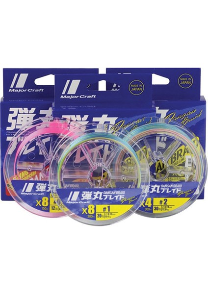 Dangan Braid 8x Ip Misina Pe 1.2 0.16MM 25LB/9.8KG 150MT Multi