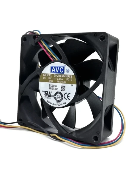 Avc 80X80X25 8cm 12V 0.84A DATB0825B2S 4 Pin Pwm Kontrollü Fan