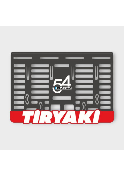 Tiryaki 3D Kabartmalı Pleksi Motor Plakalığı