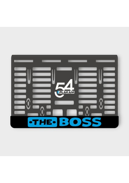 The Boss 3D Kabartmalı Pleksi Motor Plakalığı