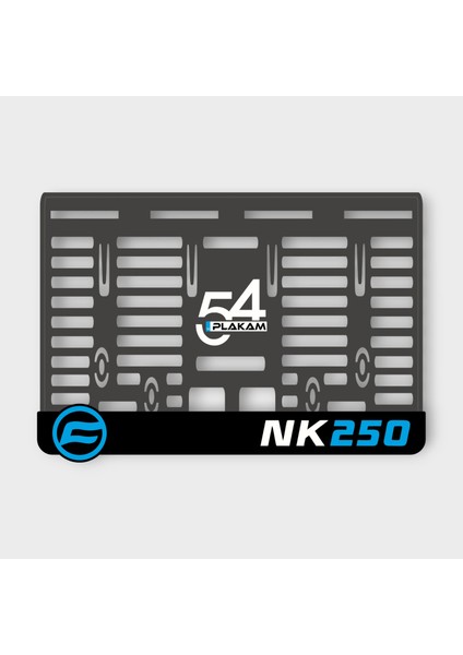 NK250 3D Kabartmalı Pleksi Motor Plakalığı